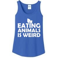 Eating Animals Is Weird Gift Vegan Vegetarian Support Ladies Essential Tank