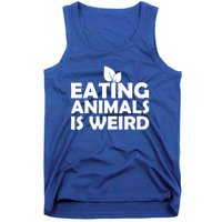 Eating Animals Is Weird Gift Vegan Vegetarian Support Tank Top