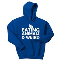 Eating Animals Is Weird Gift Vegan Vegetarian Support Kids Hoodie