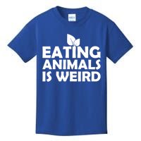 Eating Animals Is Weird Gift Vegan Vegetarian Support Kids T-Shirt