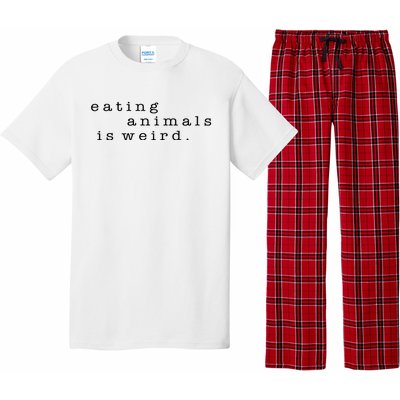 Eating Animals Is Weird Vegan Gift Vegetarian Pajama Set