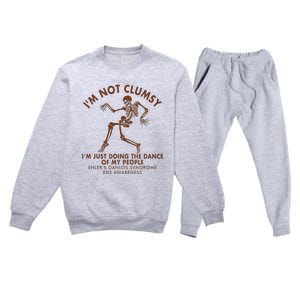 Eds Awareness IM Not Clumsy Doing Dance Of My People Premium Crewneck Sweatsuit Set