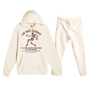 Eds Awareness IM Not Clumsy Doing Dance Of My People Premium Hooded Sweatsuit Set