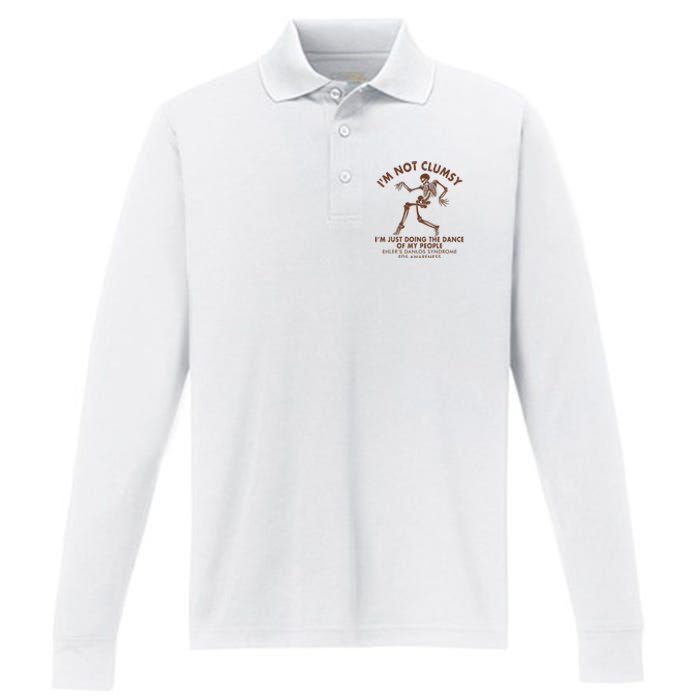 Eds Awareness IM Not Clumsy Doing Dance Of My People Performance Long Sleeve Polo