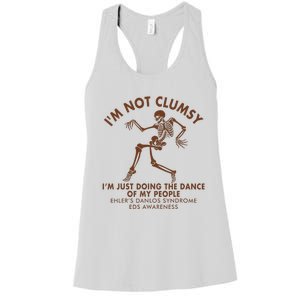 Eds Awareness IM Not Clumsy Doing Dance Of My People Women's Racerback Tank