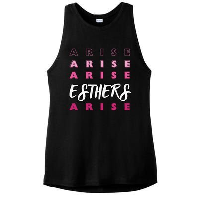 Esthers Arise If I Perish Song Lyrics Jesus Christ Christian Ladies PosiCharge Tri-Blend Wicking Tank