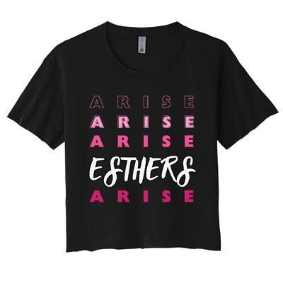 Esthers Arise If I Perish Song Lyrics Jesus Christ Christian Women's Crop Top Tee