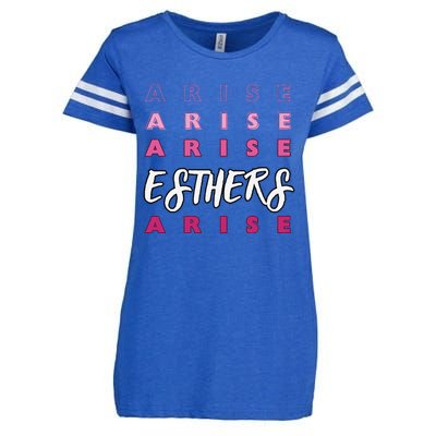 Esthers Arise If I Perish Song Lyrics Jesus Christ Christian Enza Ladies Jersey Football T-Shirt