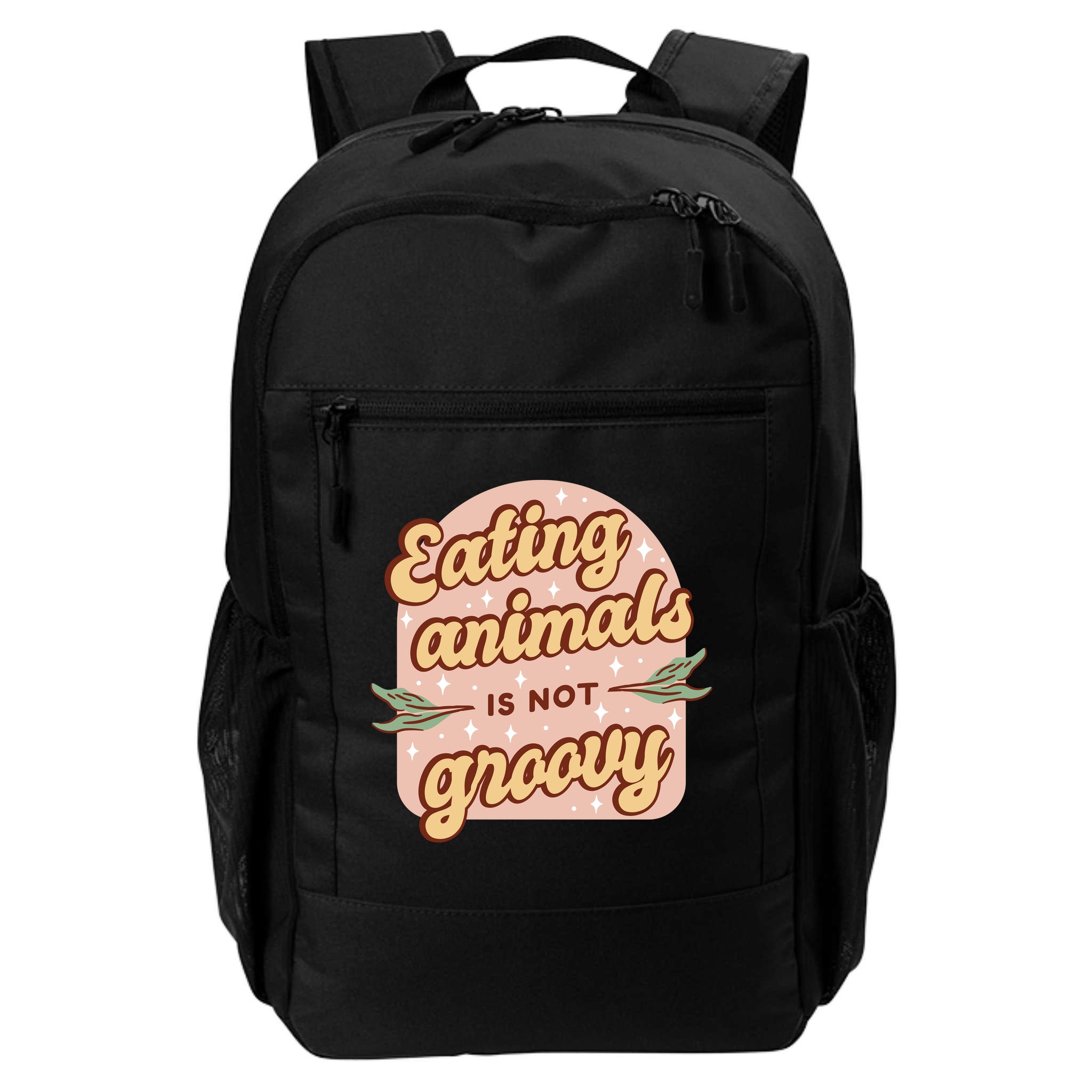 Eating Animals Is Not Groovy Vegan Life Backpack
