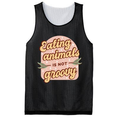 Eating Animals Is Not Groovy Vegan Life Mesh Reversible Basketball Jersey Tank