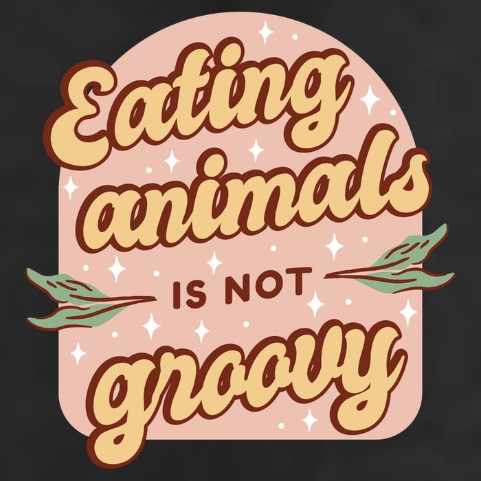 Eating Animals Is Not Groovy Vegan Life Golf Towel