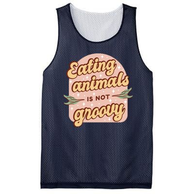 Eating Animals Is Not Groovy Vegan Life Mesh Reversible Basketball Jersey Tank