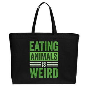 Eating Animals Is Weird Gift Cotton Canvas Jumbo Tote