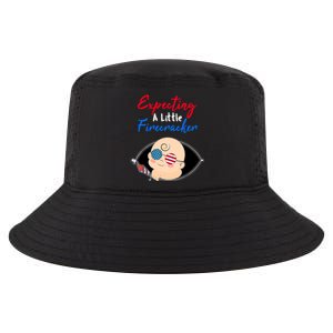 Expecting a Little Firecracker Pregnancy 4th of July Funny Cool Comfort Performance Bucket Hat