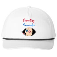 Expecting a Little Firecracker Pregnancy 4th of July Funny Snapback Five-Panel Rope Hat