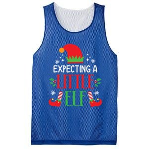 Expecting A Little Elf Cute Christmas Pregnancy Announcet Gift Mesh Reversible Basketball Jersey Tank