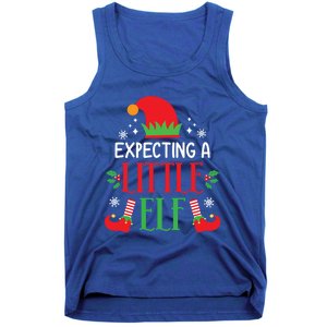 Expecting A Little Elf Cute Christmas Pregnancy Announcet Gift Tank Top