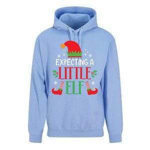 Expecting A Little Elf Cute Christmas Pregnancy Announcet Gift Unisex Surf Hoodie