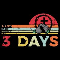 Easter A Lot Can Happen In 3 Days Religious Flexfit Unipanel Trucker Cap