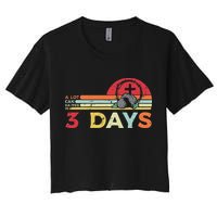 Easter A Lot Can Happen In 3 Days Religious Women's Crop Top Tee