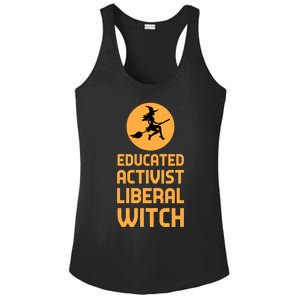 Educated Activist Liberal Witch Halloween Design Cool Gift Ladies PosiCharge Competitor Racerback Tank