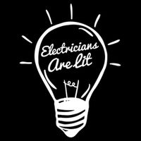 Electricians Are Lit Lightbulb Funny Electrician Gift Doggie Tank