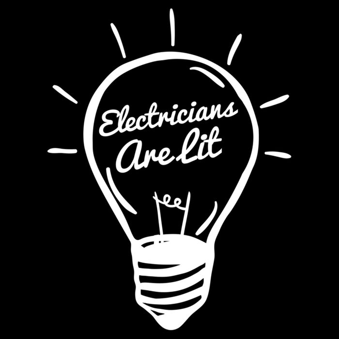 Electricians Are Lit Lightbulb Funny Electrician Gift Doggie Tank