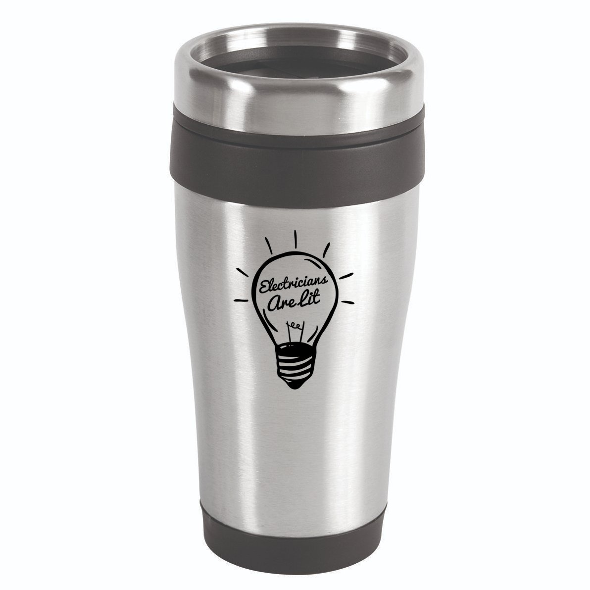 Electricians Are Lit Lightbulb Funny Electrician Gift 16oz Travel Tumbler