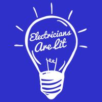 Electricians Are Lit Lightbulb Funny Electrician Gift Toddler Hoodie