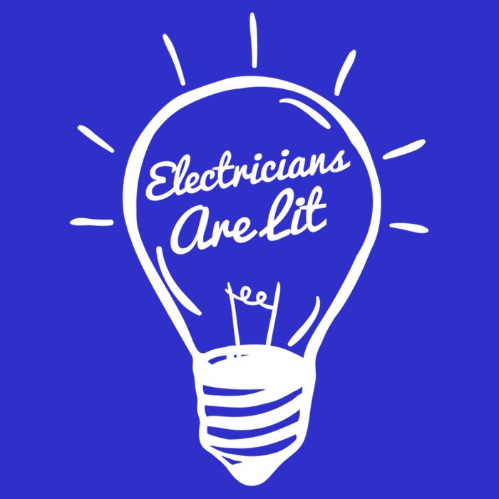 Electricians Are Lit Lightbulb Funny Electrician Gift Toddler Hoodie