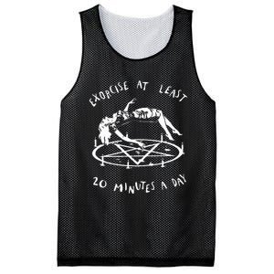 Exorcise At Least 20 Minutes A Day Demon Possessed Exorcist Mesh Reversible Basketball Jersey Tank