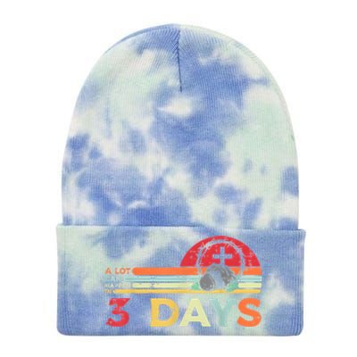 Easter A Lot Can Happen In 3 Days Religious Tie Dye 12in Knit Beanie