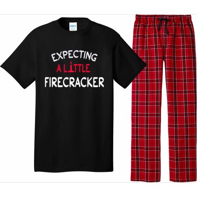 Expecting A Little Firecracker 4th Of July Reveal Mom Meaningful Gift Pajama Set