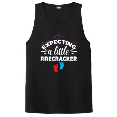 Expecting A Little Firecracker Pregnancy Mom To Be 4th July Gift PosiCharge Competitor Tank