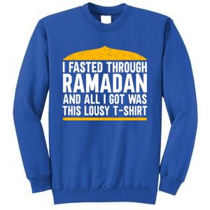 Eid Alfitr Mubarak Kareem Karim Celebration Fasted Through R Cute Gift Sweatshirt