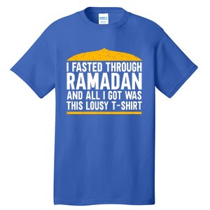 Eid Alfitr Mubarak Kareem Karim Celebration Fasted Through R Cute Gift Tall T-Shirt