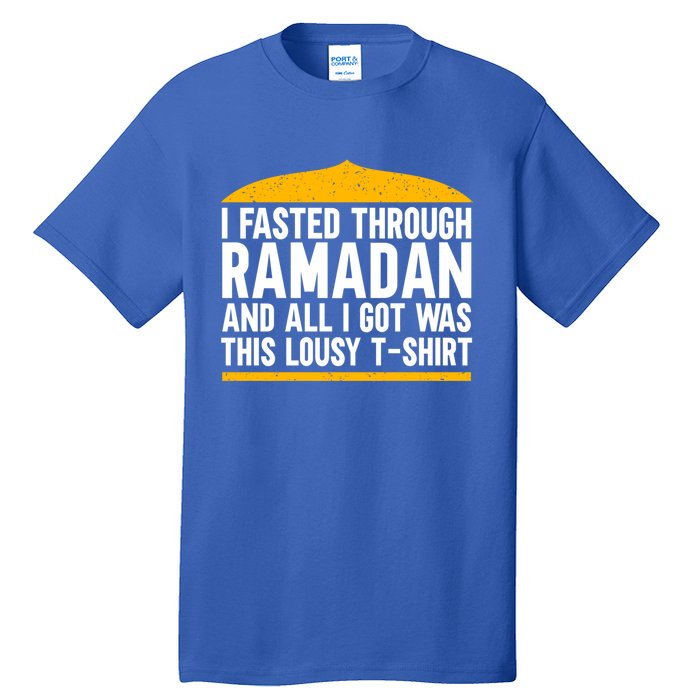 Eid Alfitr Mubarak Kareem Karim Celebration Fasted Through R Cute Gift Tall T-Shirt