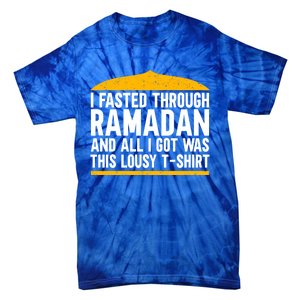 Eid Alfitr Mubarak Kareem Karim Celebration Fasted Through R Cute Gift Tie-Dye T-Shirt