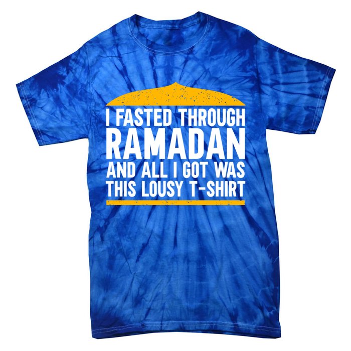 Eid Alfitr Mubarak Kareem Karim Celebration Fasted Through R Cute Gift Tie-Dye T-Shirt