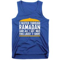 Eid Alfitr Mubarak Kareem Karim Celebration Fasted Through R Cute Gift Tank Top