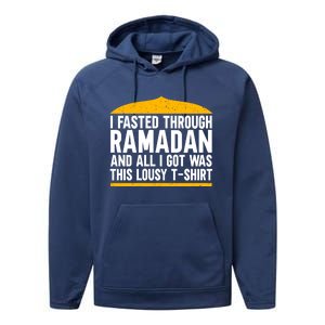 Eid Alfitr Mubarak Kareem Karim Celebration Fasted Through R Cute Gift Performance Fleece Hoodie