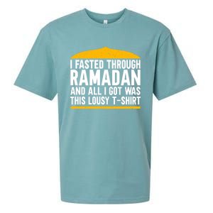 Eid Alfitr Mubarak Kareem Karim Celebration Fasted Through R Cute Gift Sueded Cloud Jersey T-Shirt