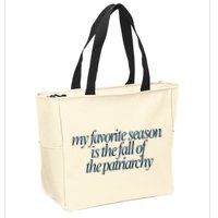 Emily Amick My Favorite Season Is The Fall Of The Patriarchy Zip Tote Bag