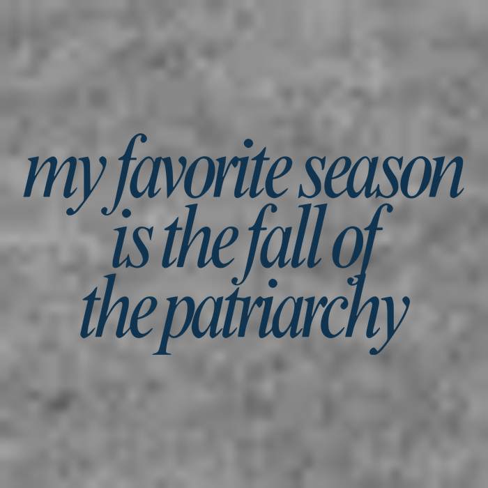 Emily Amick My Favorite Season Is The Fall Of The Patriarchy Sustainable Beanie