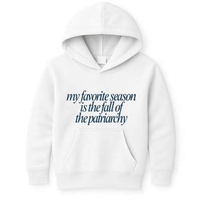 Emily Amick My Favorite Season Is The Fall Of The Patriarchy Kids Hoodie