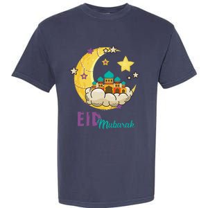 Eid Alfitr Mubarak Kareem Happy Ramadan Karim Garment-Dyed Heavyweight T-Shirt