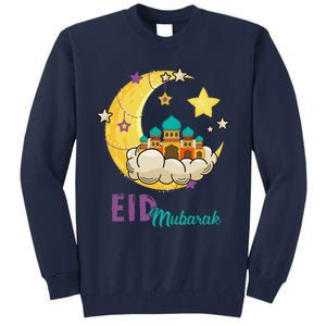 Eid Alfitr Mubarak Kareem Happy Ramadan Karim Tall Sweatshirt