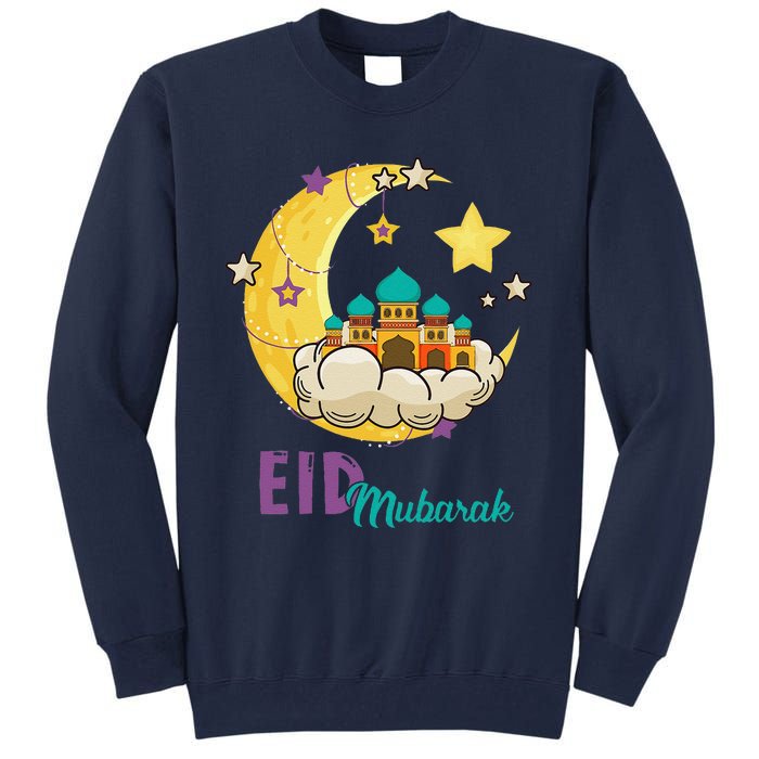 Eid Alfitr Mubarak Kareem Happy Ramadan Karim Tall Sweatshirt