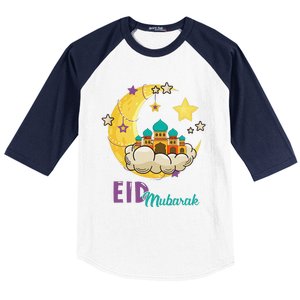 Eid Alfitr Mubarak Kareem Happy Ramadan Karim Baseball Sleeve Shirt