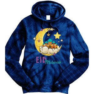 Eid Alfitr Mubarak Kareem Happy Ramadan Karim Tie Dye Hoodie